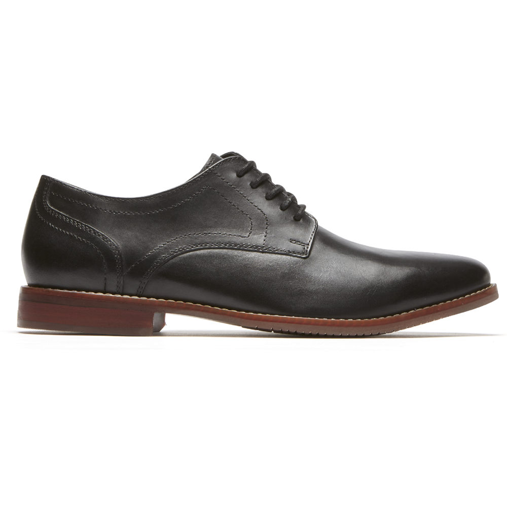 Rockport Oxfords Herr Svarta - Style Purpose Plain Toe - KZODH6290